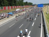 Radfahrer auf der B1