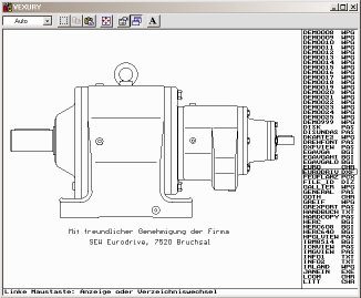 Screenshot VEXURY unter Windows 98